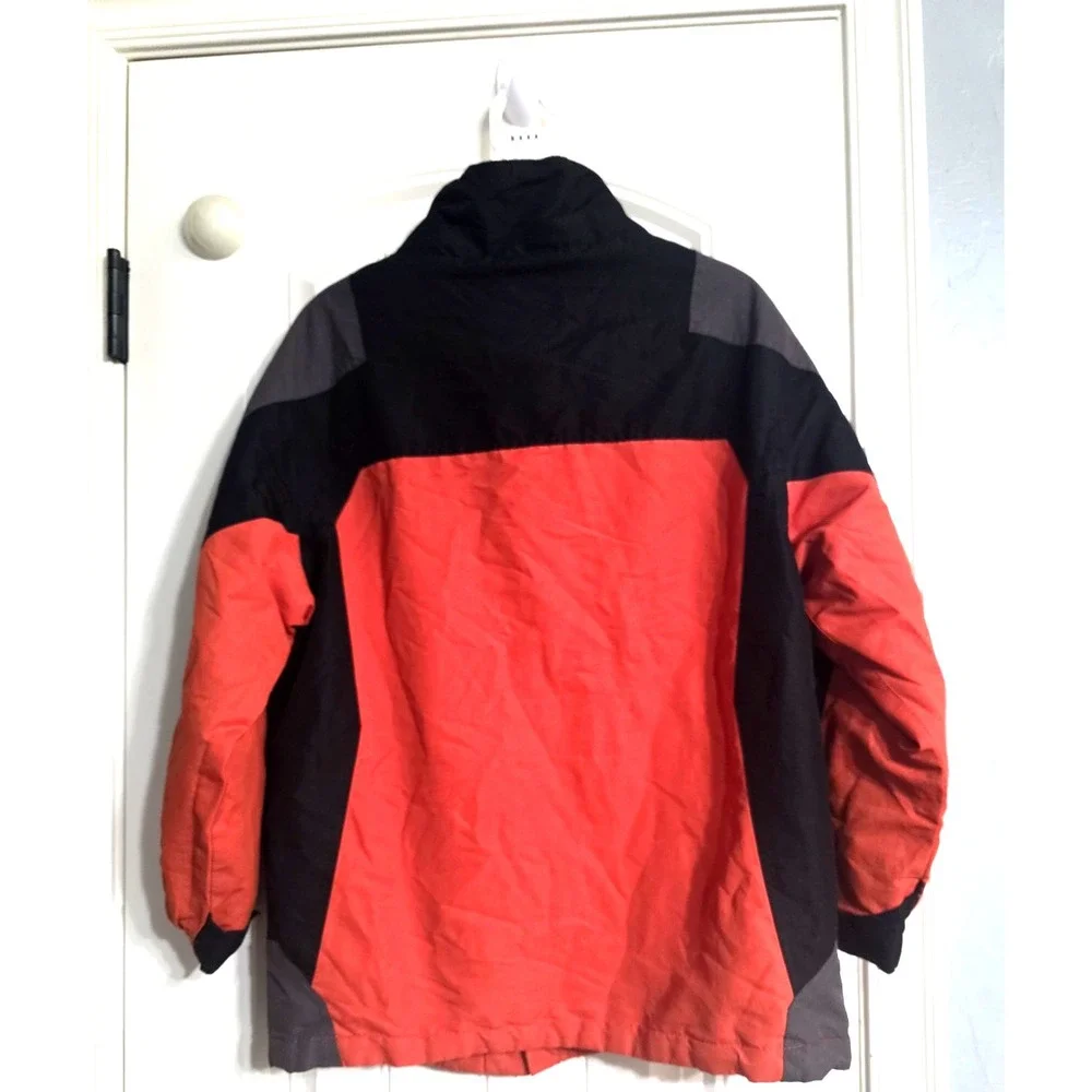 Athletic Works Reversable Winter Coat Boys Jacket Size MEDIUM 8-10‎ Black Orange